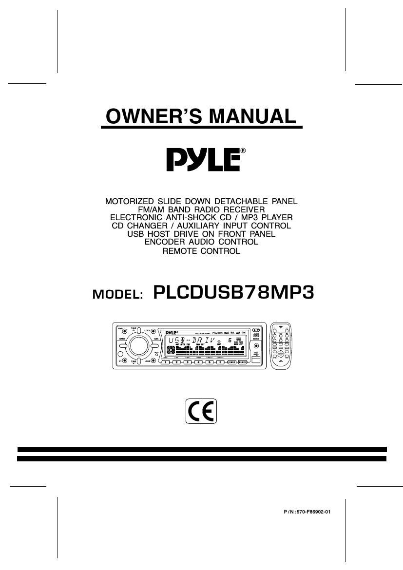 pyle plcdusb 78 mp 3 owners manual