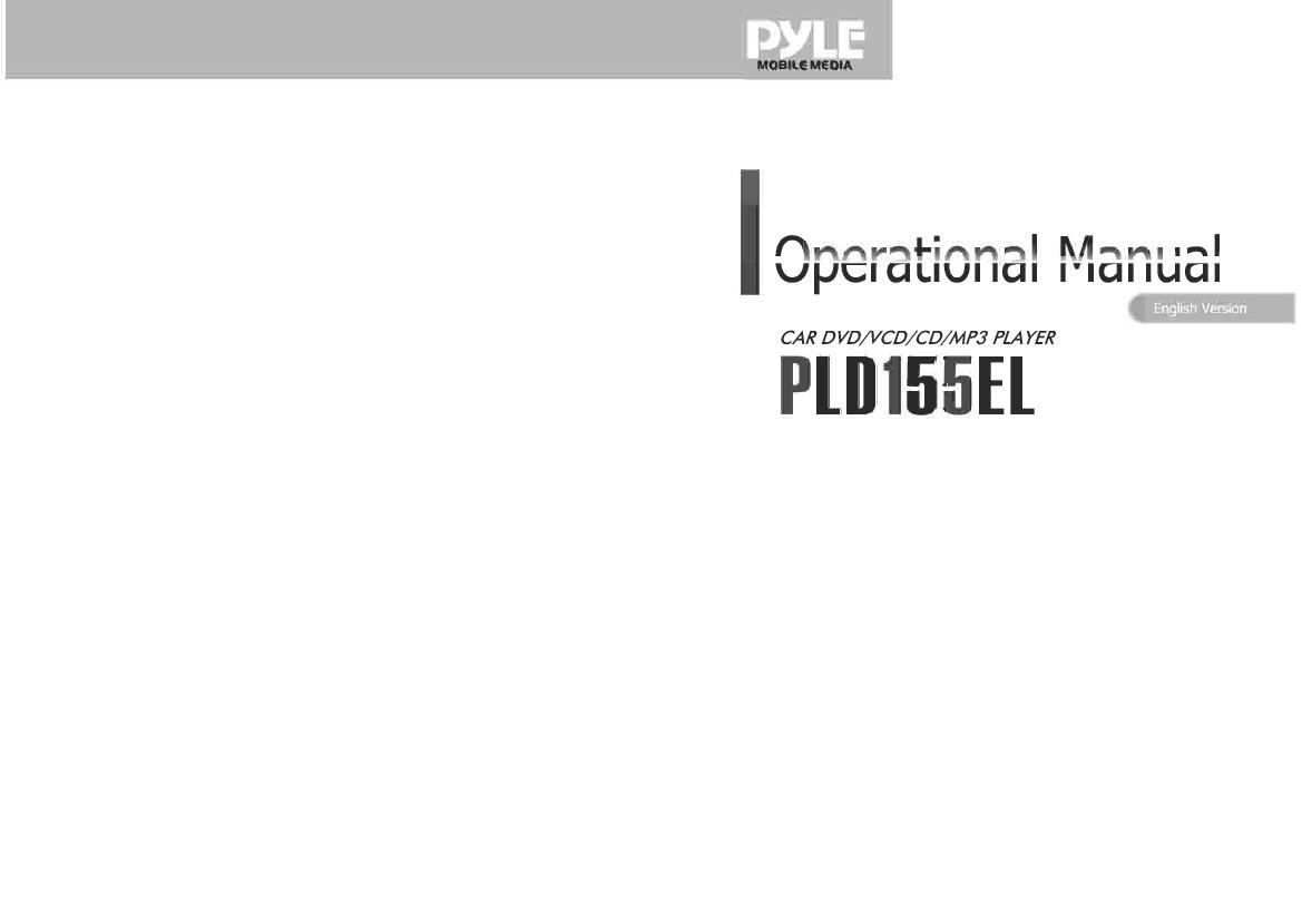 pyle pld 155 el owners manual