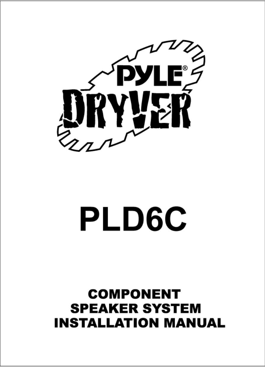 pyle pld 6 c owners manual