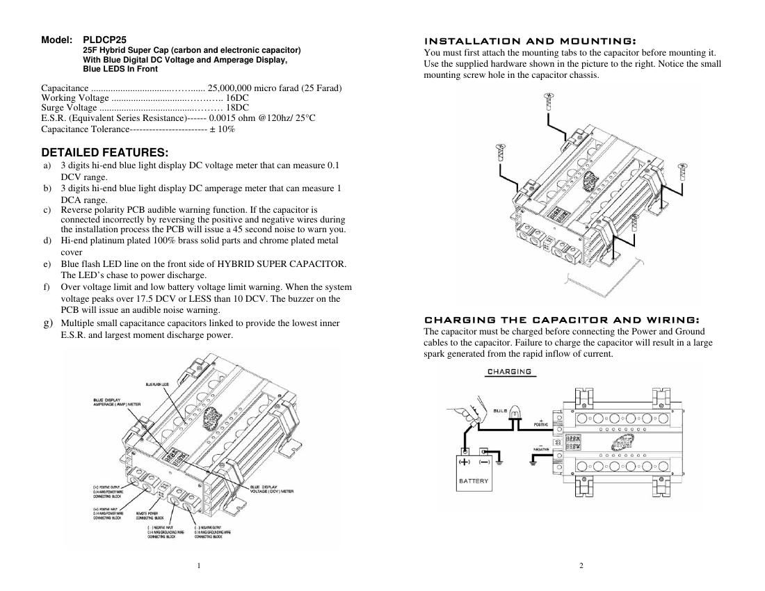 pyle pldcp 25 owners manual