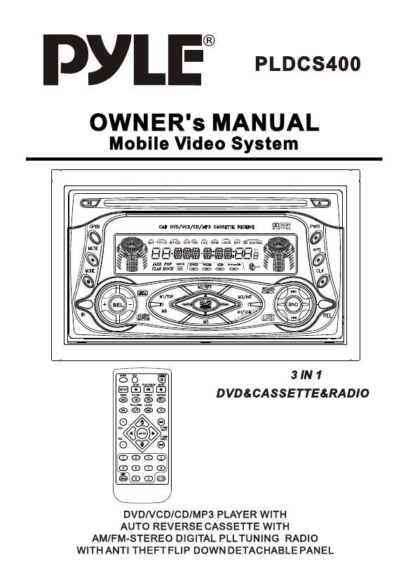 pyle pldcs 400 owners manual