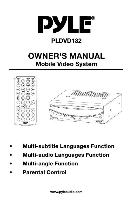 pyle pldvd 132 owners manual