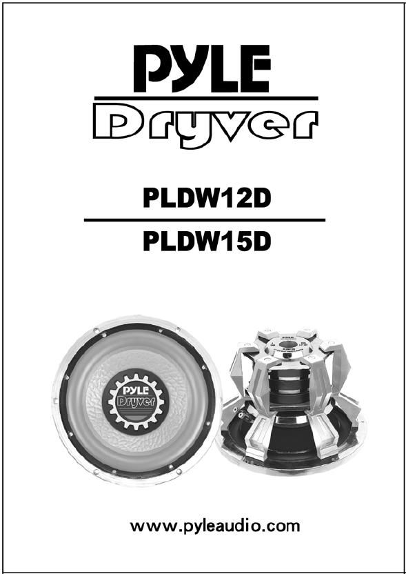 pyle pldw 12 d owners manual