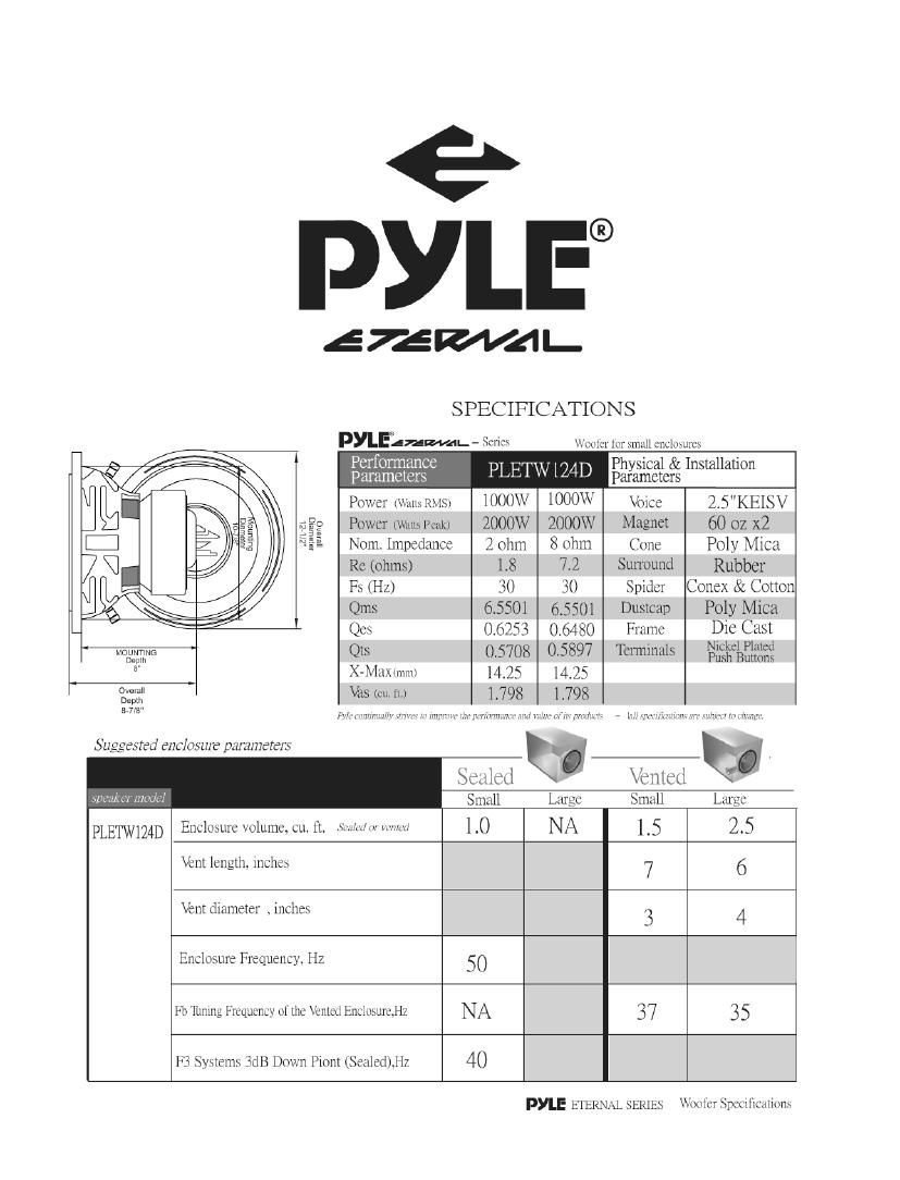pyle pletw 124 d owners manual
