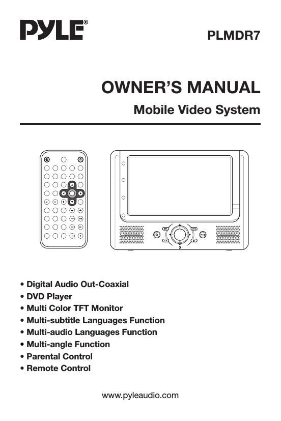 pyle plmdr 7 owners manual