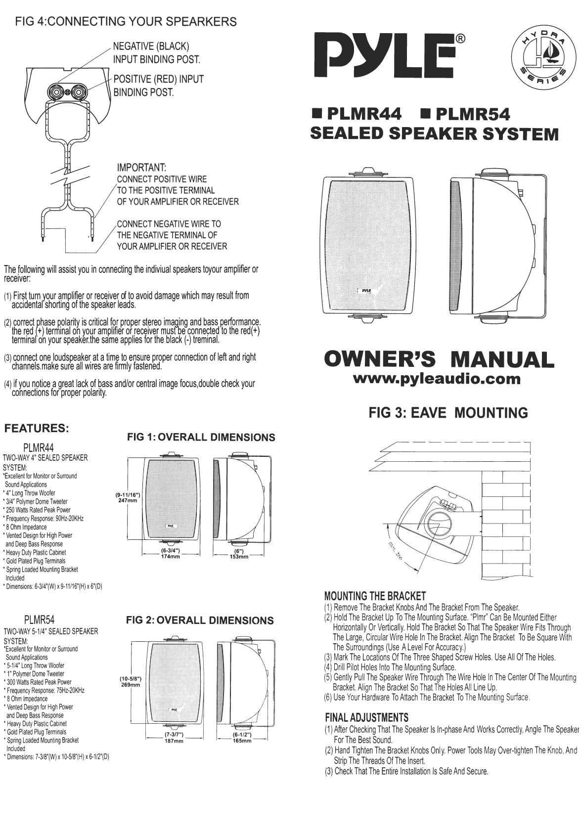 pyle plmr 44 owners manual