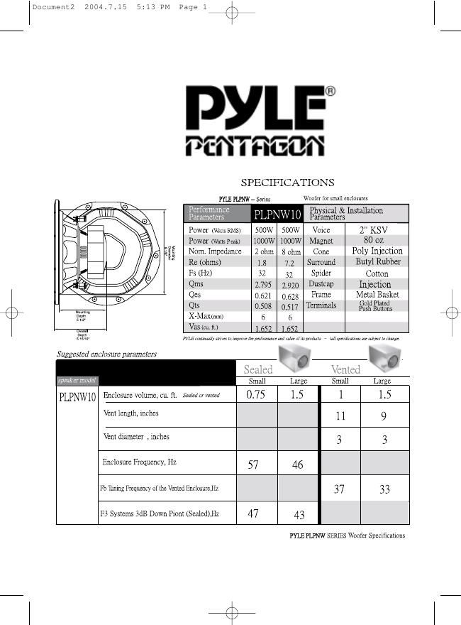 pyle plpnw 10 owners manual