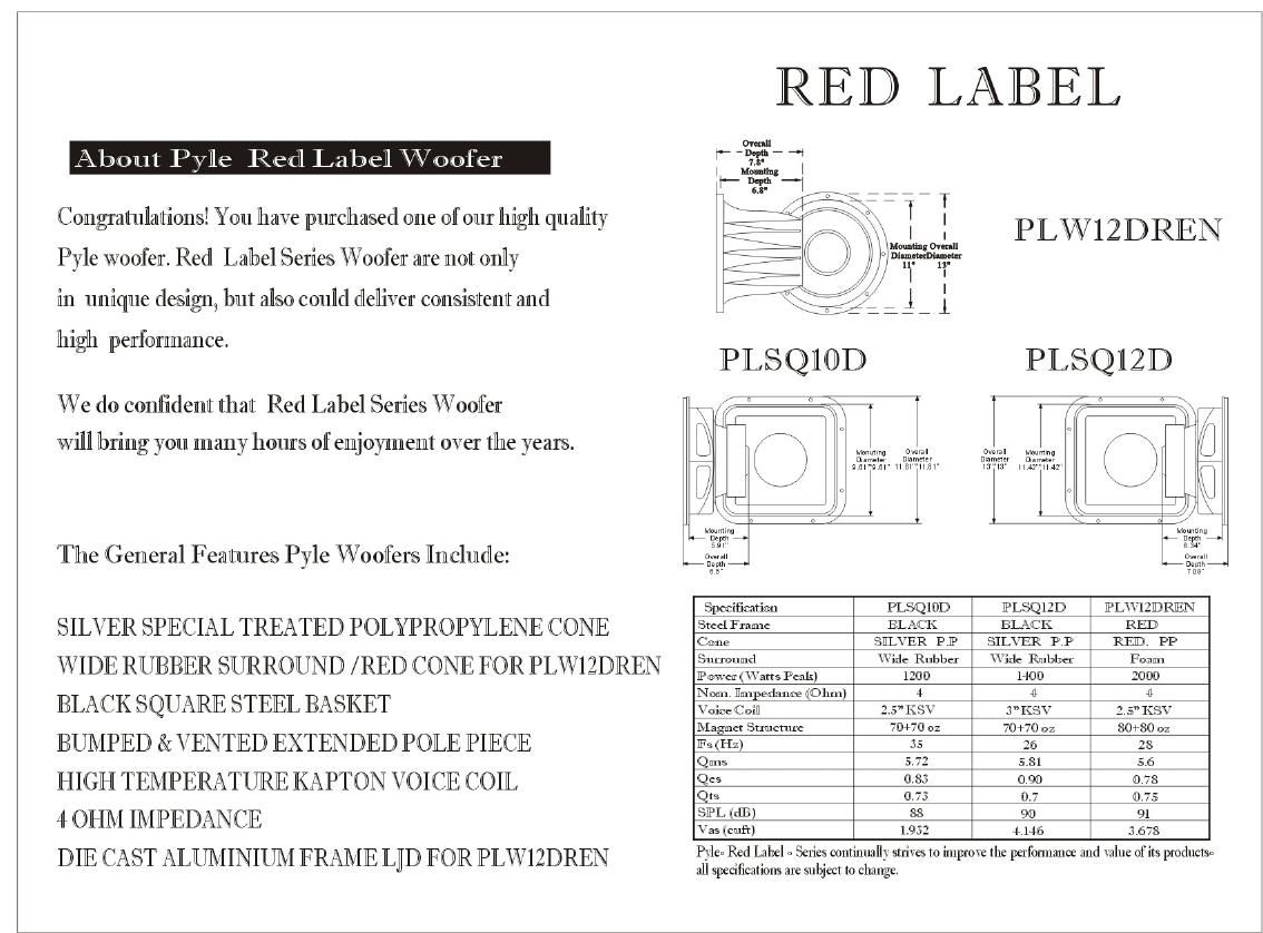 pyle plsq 10 d owners manual