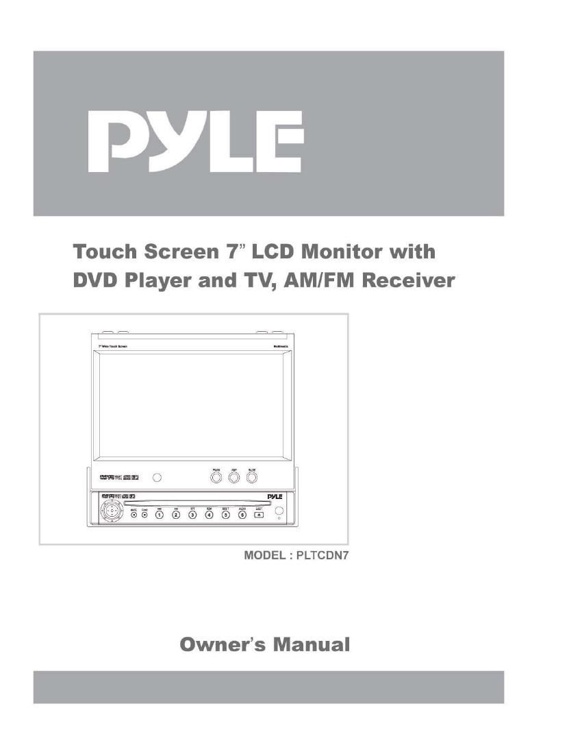 pyle pltcdn 7 owners manual