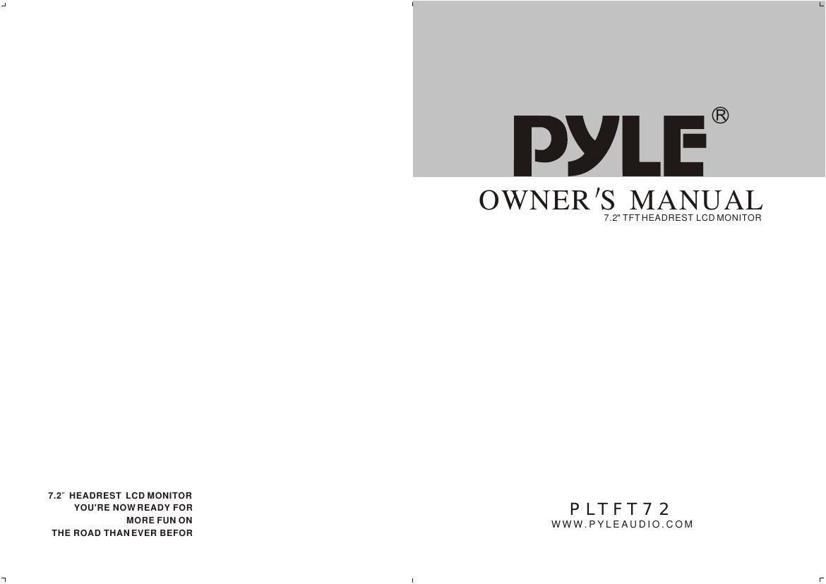 pyle pltft 72 owners manual