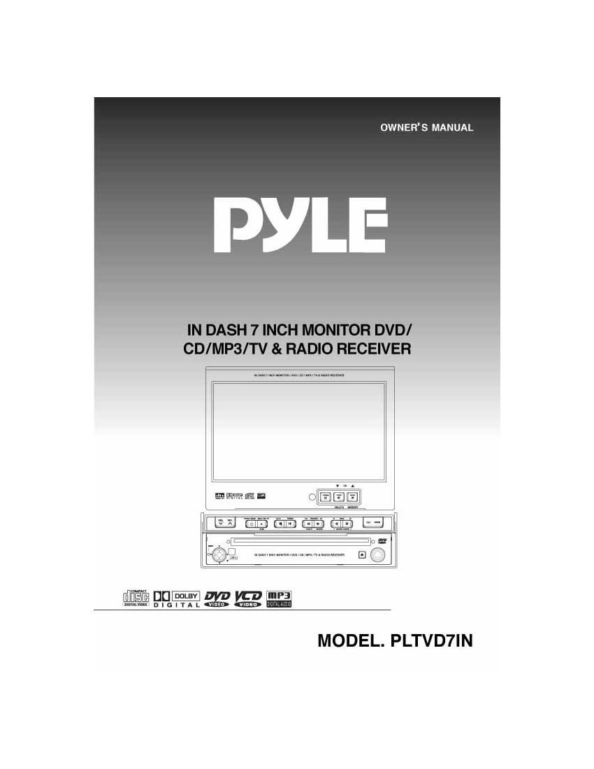pyle pltvd 7 in owners manual