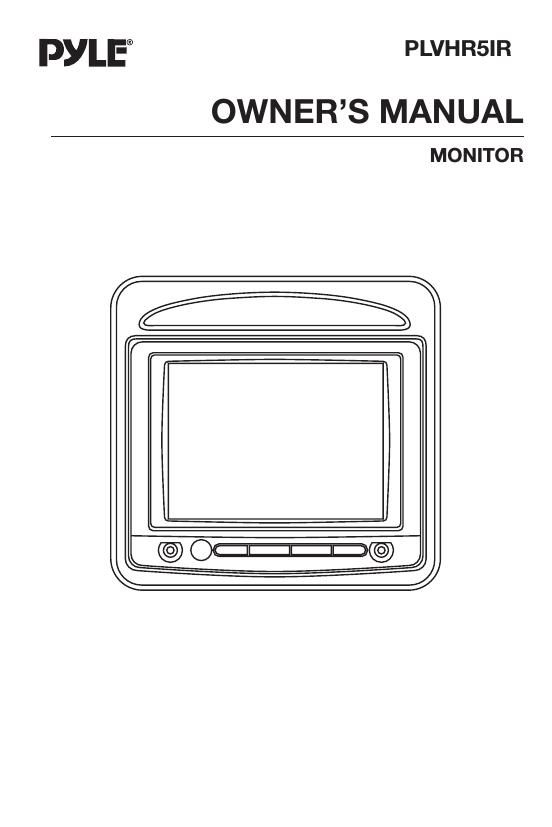 pyle plvhr 5 ir owners manual