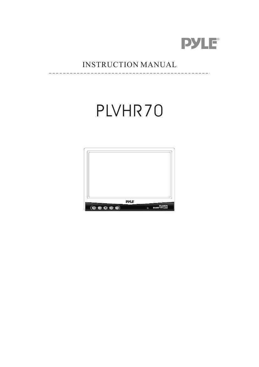 pyle plvhr 70 owners manual
