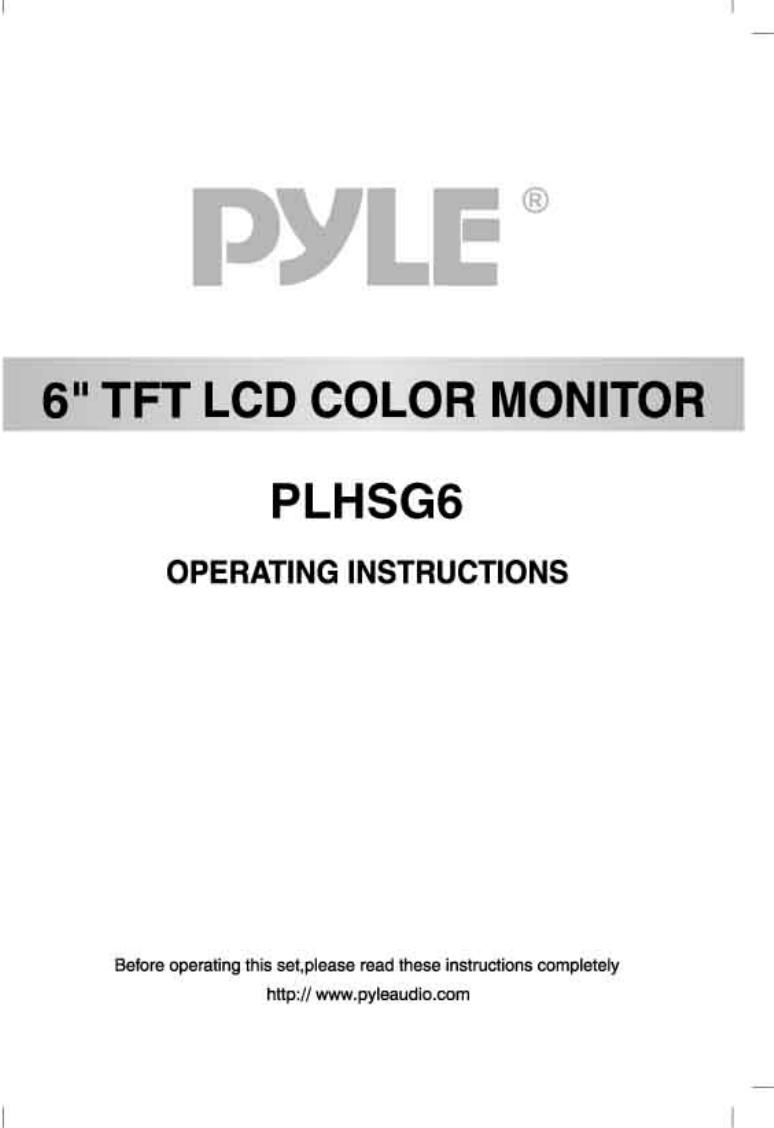 pyle plvhs 6 g owners manual
