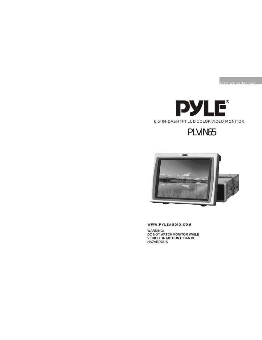 pyle plvin 65 owners manual