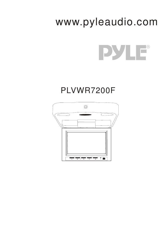 pyle plvwr 7200 f owners manual