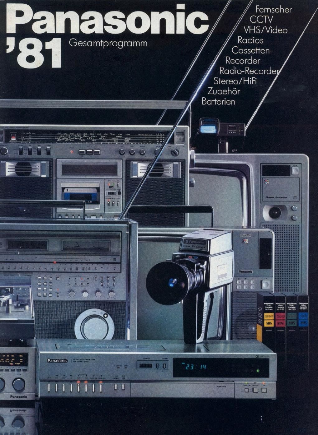 panasonic catalogs 1981 82 panasonic