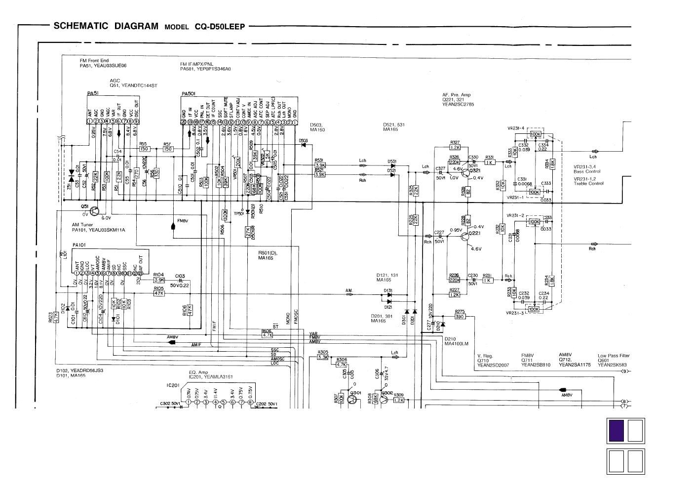 panasonic cq d 50 leep schematic