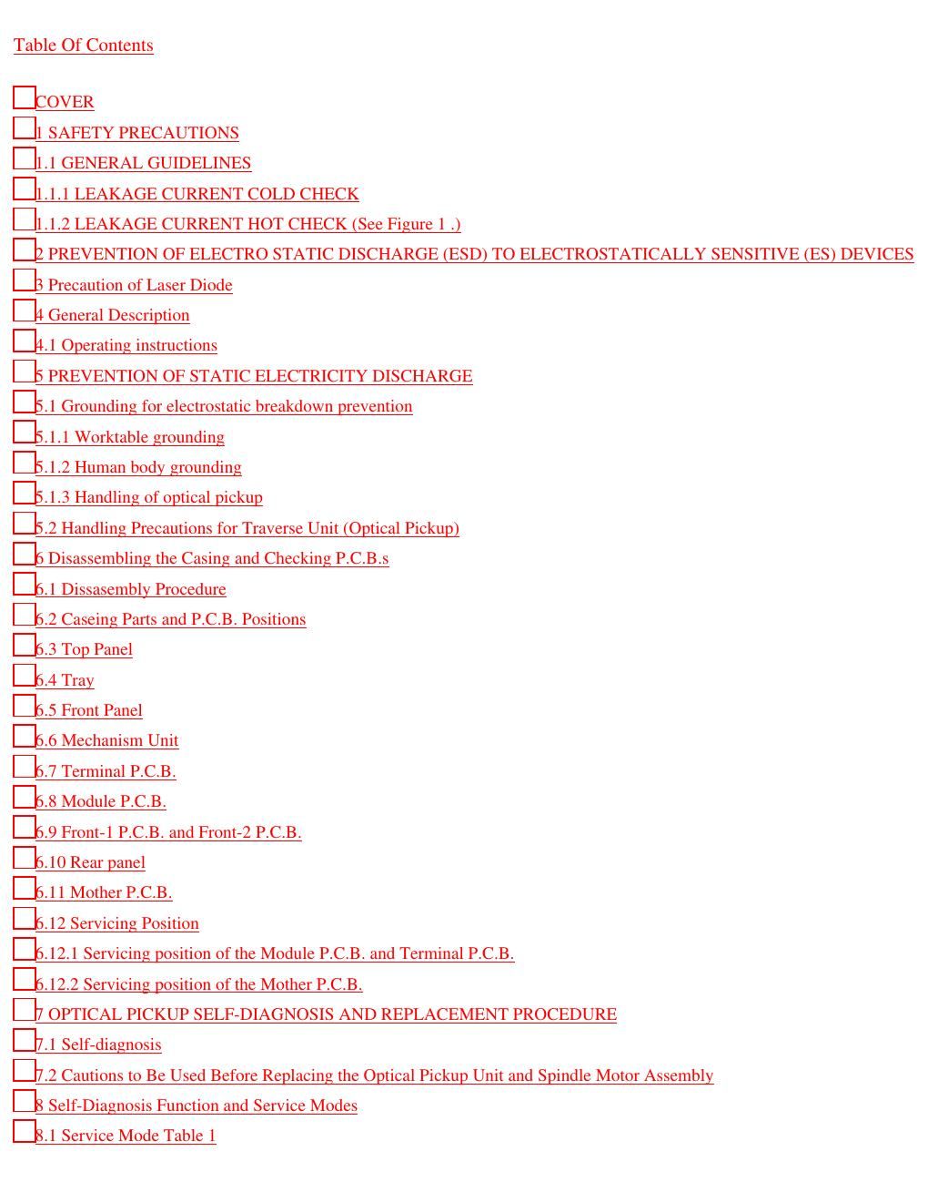 panasonic dvd rv 32 service manual