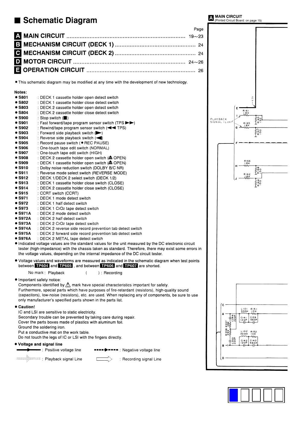 panasonic rs ch 610 schematic