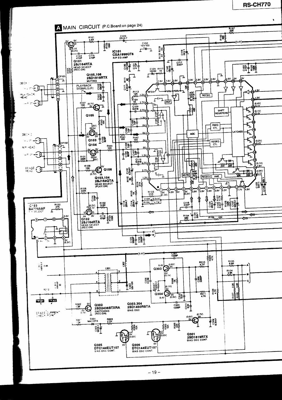 panasonic rs ch 770 schematic