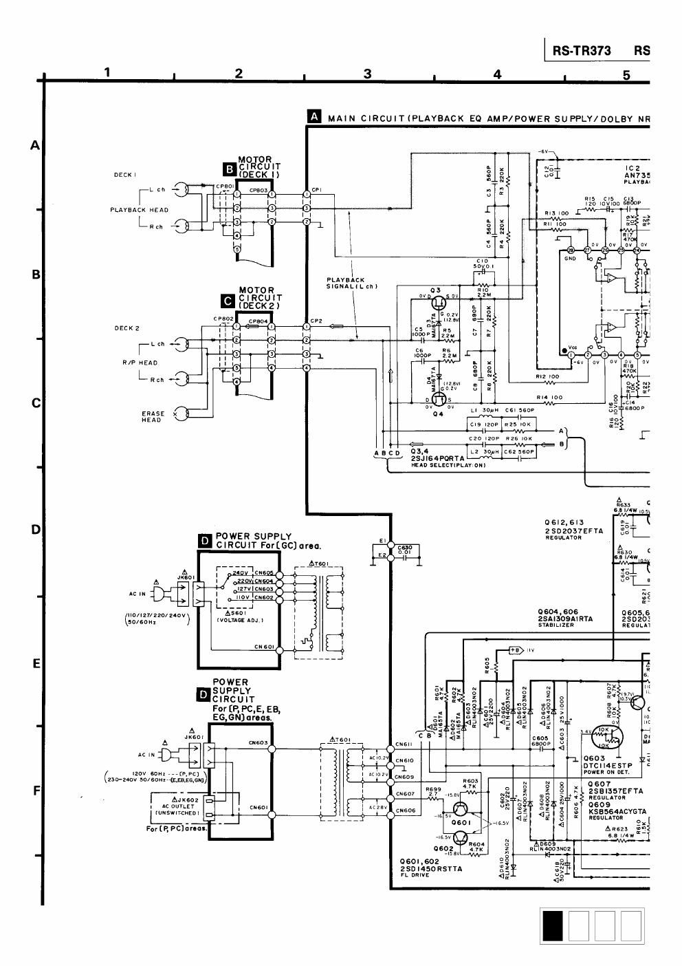 panasonic rs tr 373 schematic