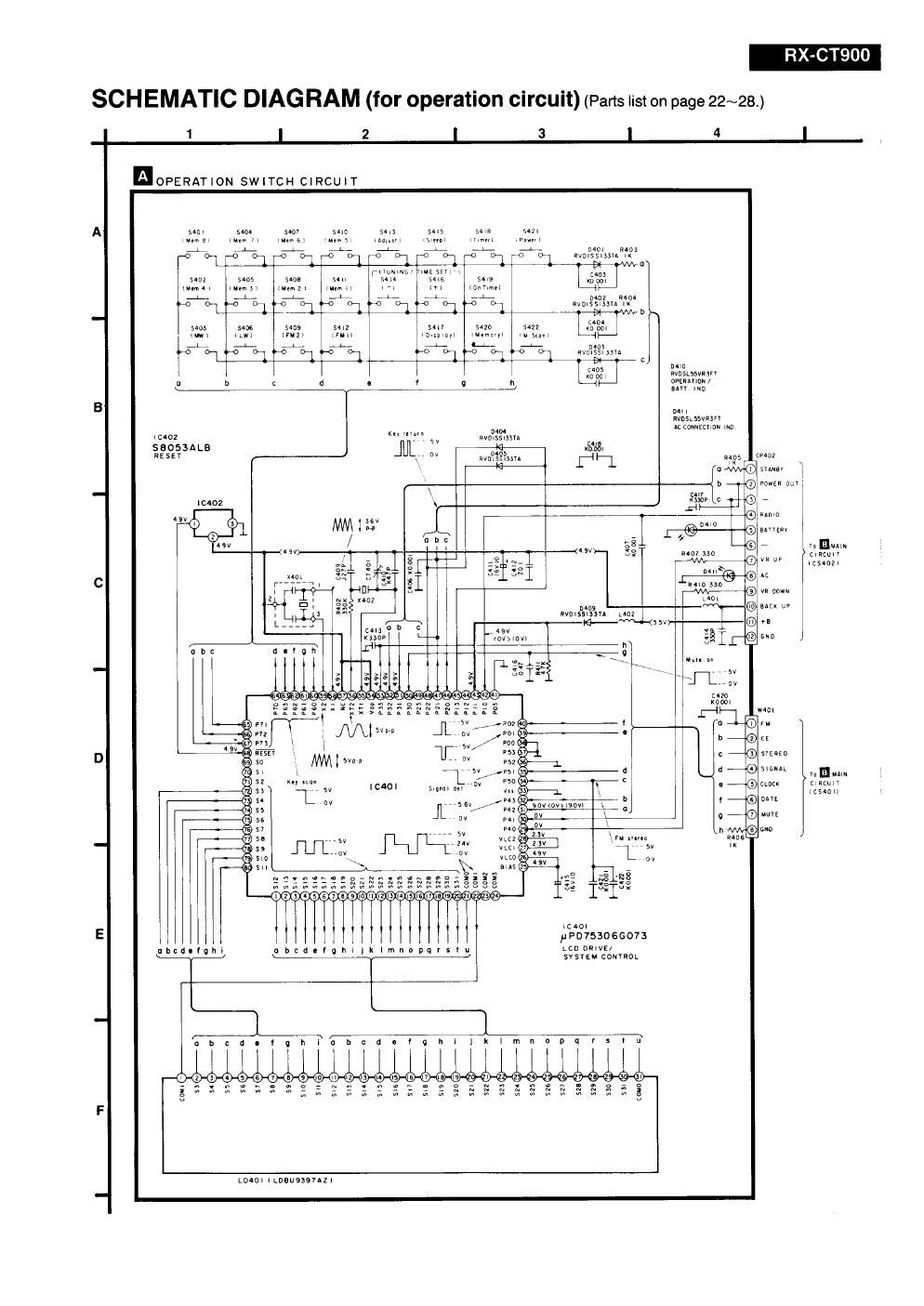 panasonic rx ct 900 schematic