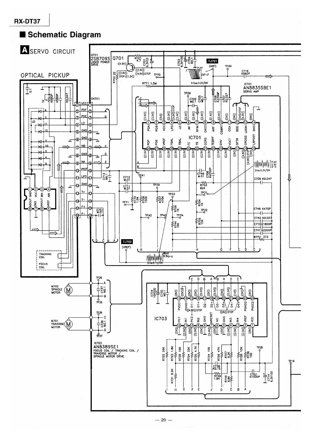 panasonic rx dt 37 schematic