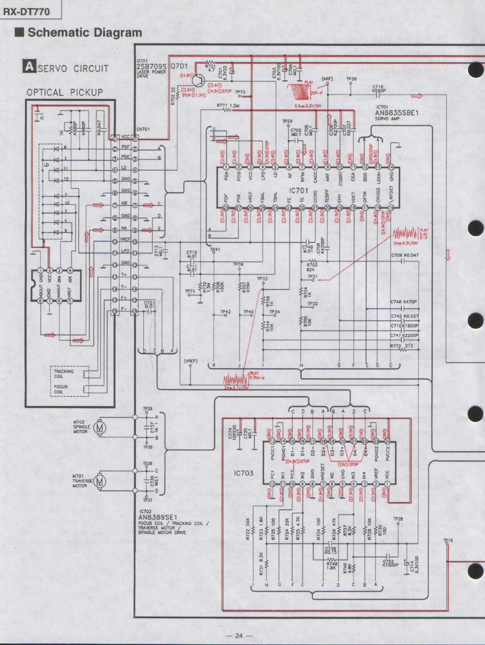 panasonic rx dt 770 schematic