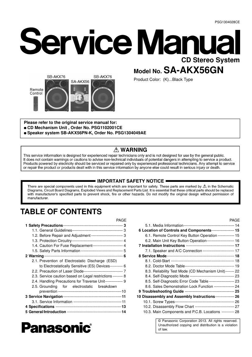 panasonic sa akx56