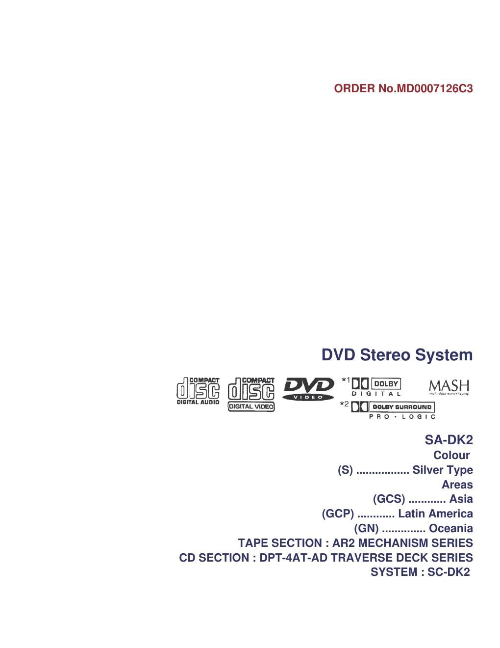 panasonic sa dk 2 service manual