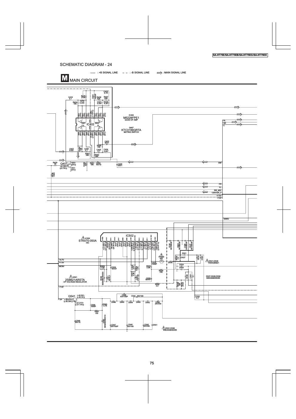 panasonic sa ht 75 e schematic