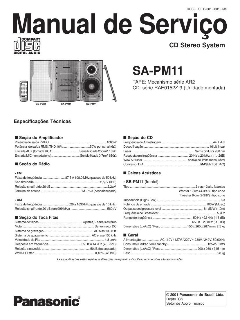 panasonic sa pm11