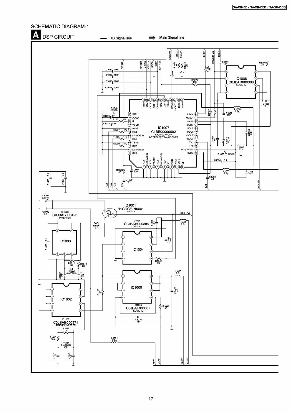 panasonic sa xr45e av schematics