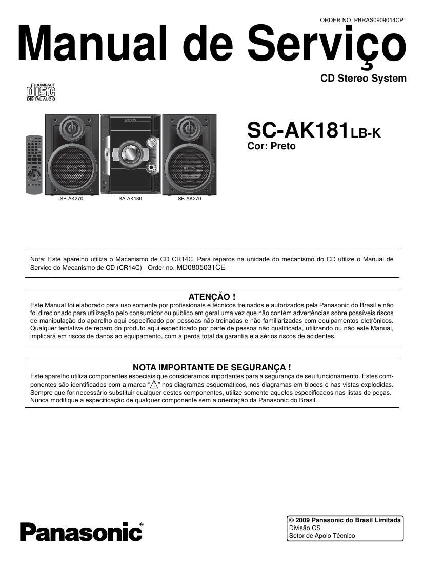 panasonic sc ak181lb k