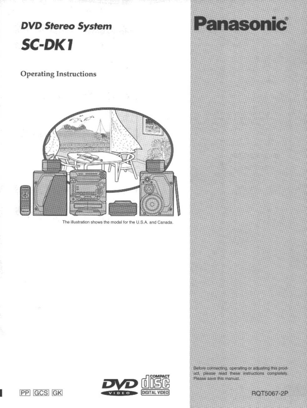 panasonic sc dk 1 owners manual