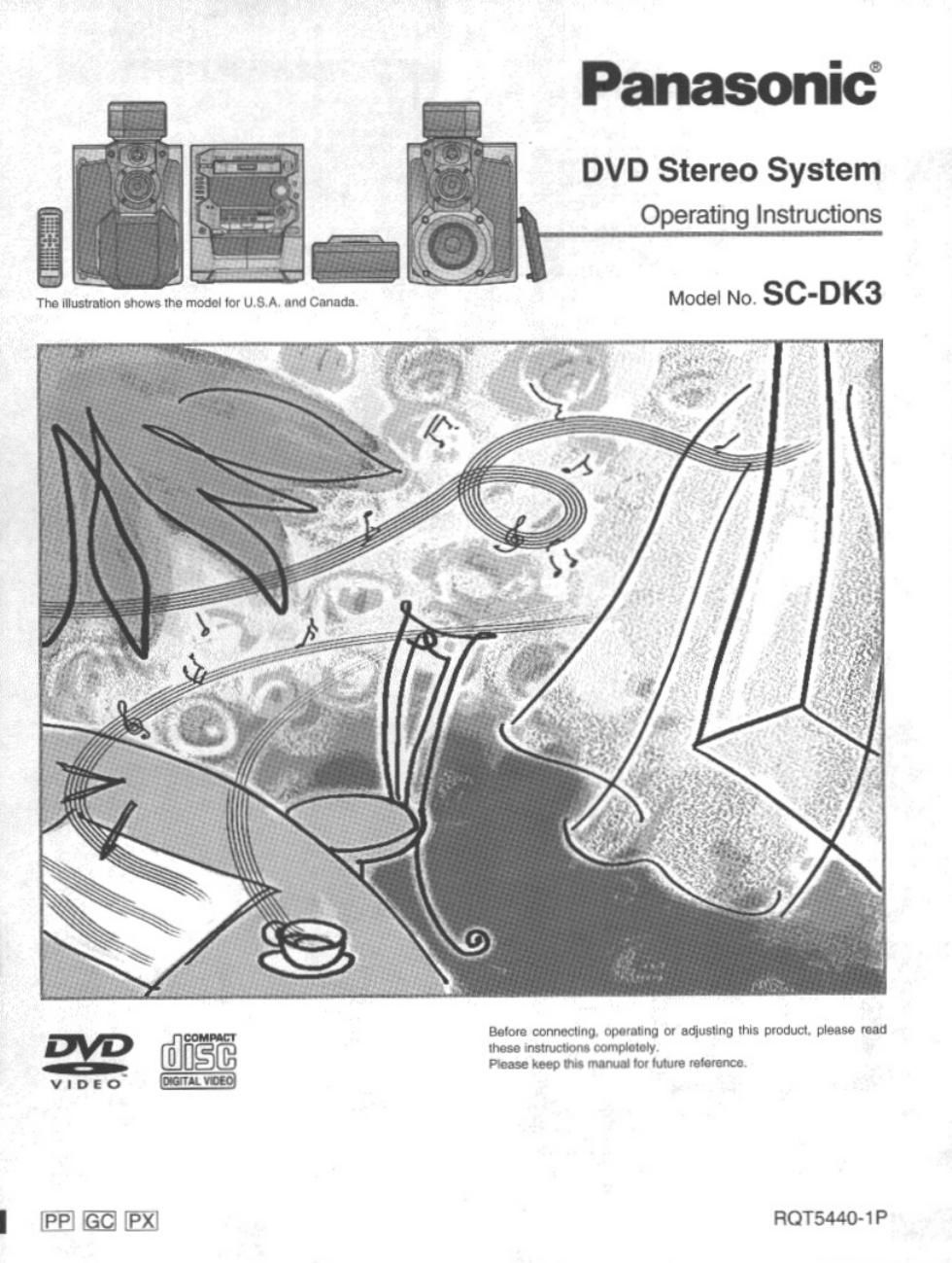 panasonic sc dk 3 owners manual