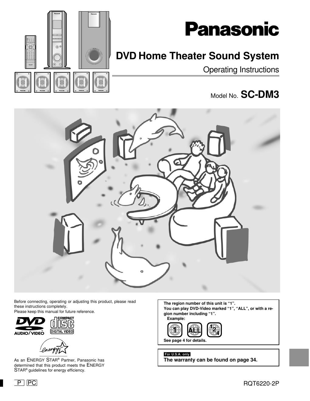 panasonic sc dm 3 owners manual