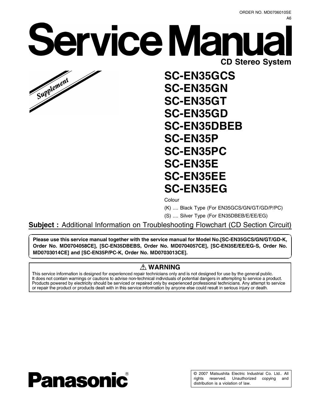 panasonic sc en 35 dbeb service manual
