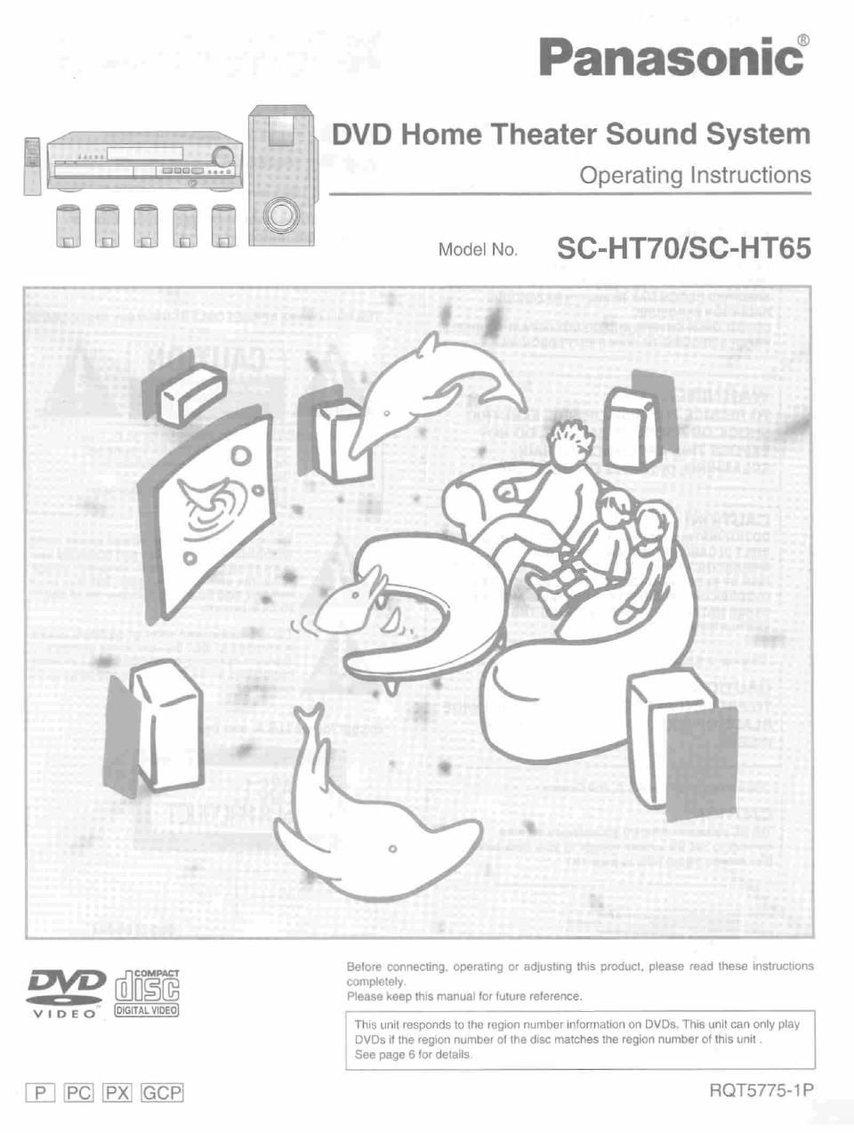 panasonic sc ht 65 owners manual