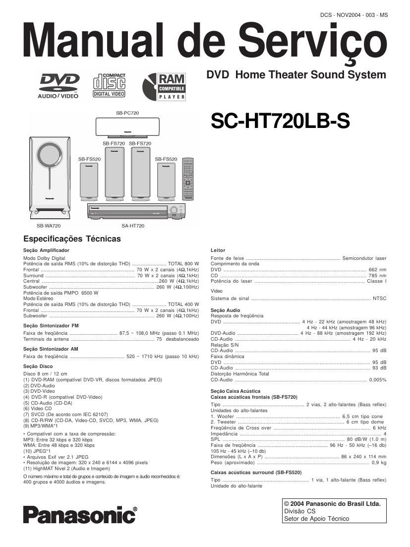 panasonic sc ht720lb s