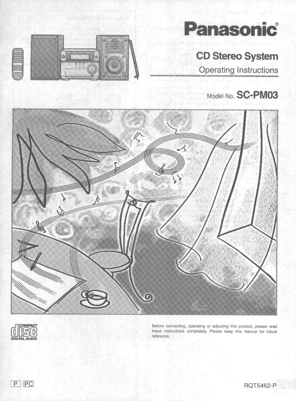 panasonic sc pm 03 owners manual