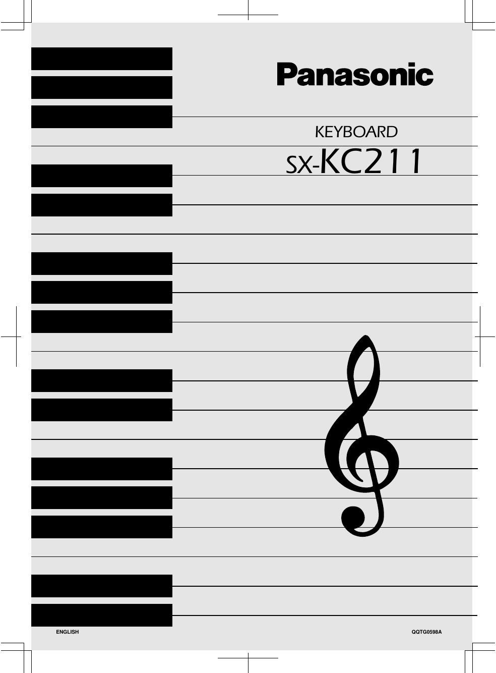 panasonic sx kc211 user manual