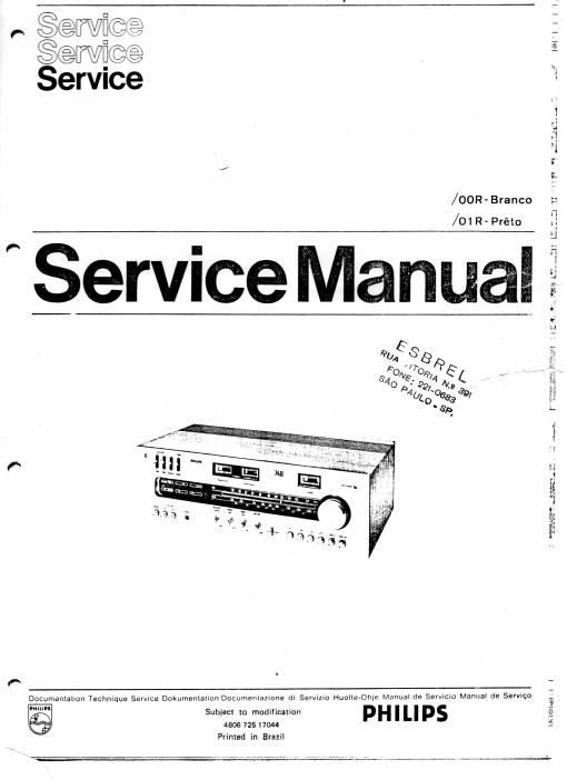 philips 06 rh 748 service manual
