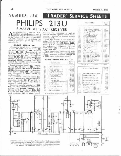 philips 213 u service manual