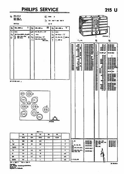 philips 215 u service manual