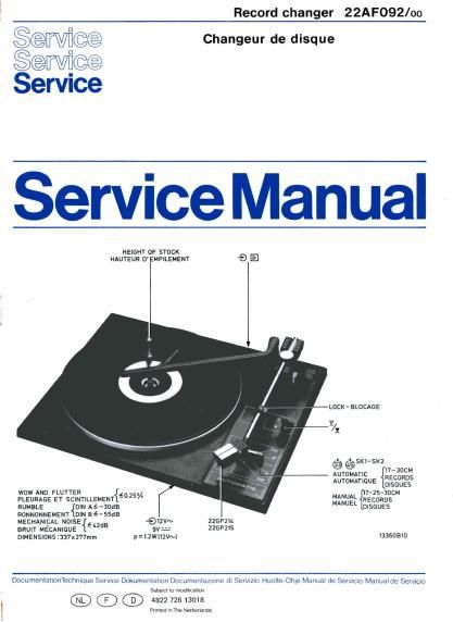 philips 22 af 092 service manual