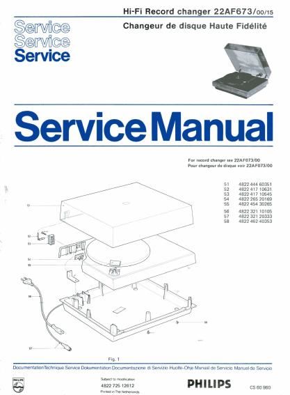 philips 22 af 673 service manual