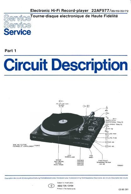 philips 22 af 977 service manual alt