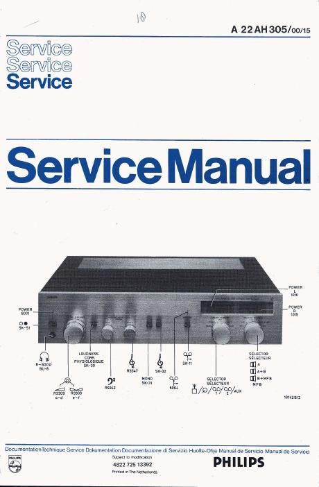 philips 22 ah 305 service manual
